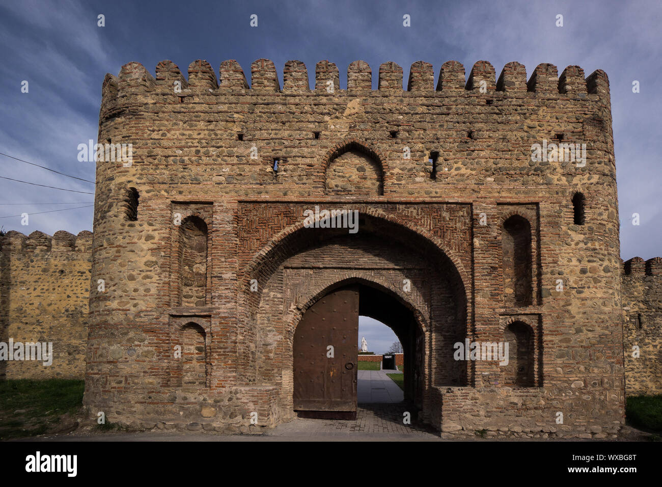 entrance of telavi castle Stock Photo