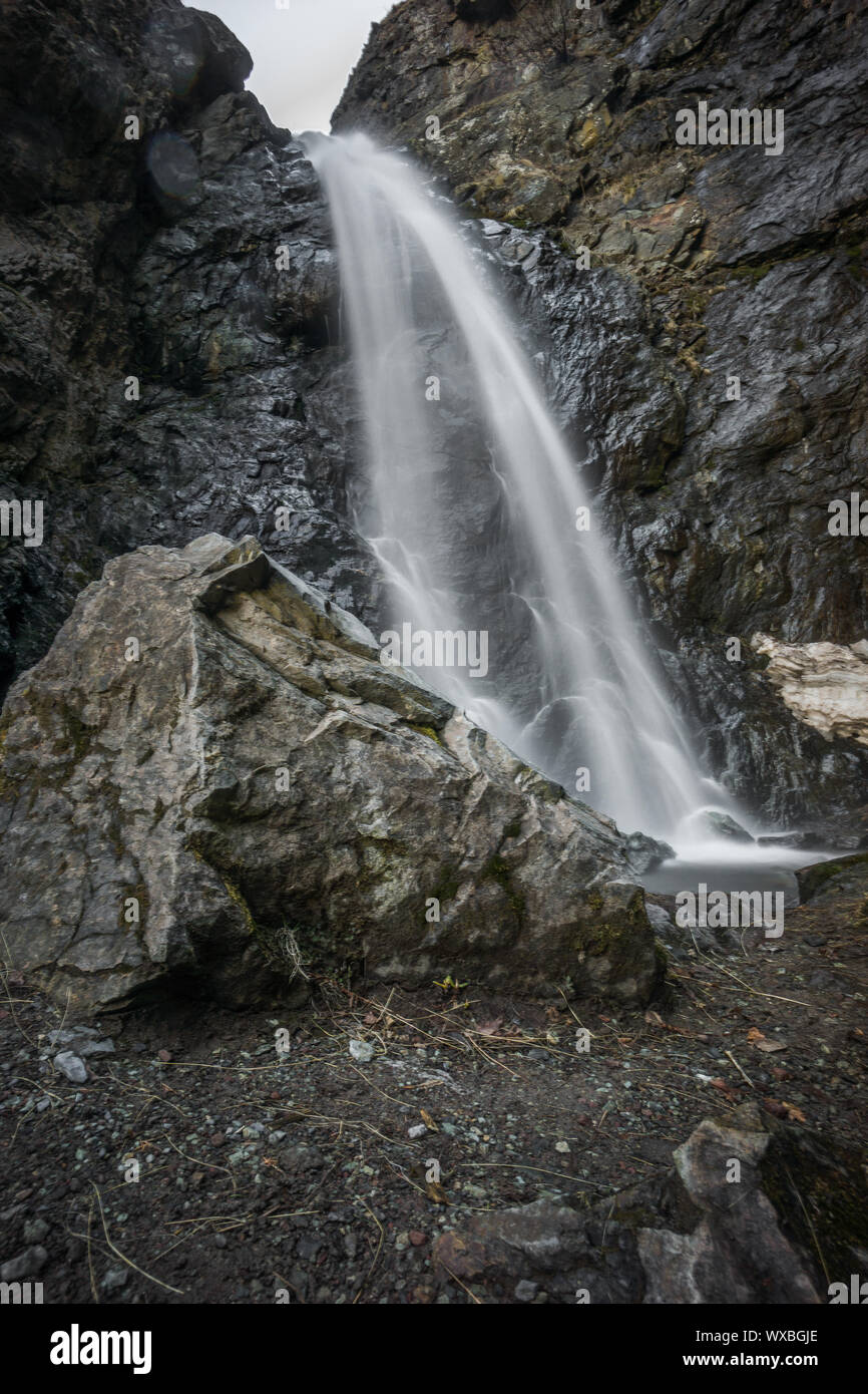 close up of small gveleti waterfall Stock Photo