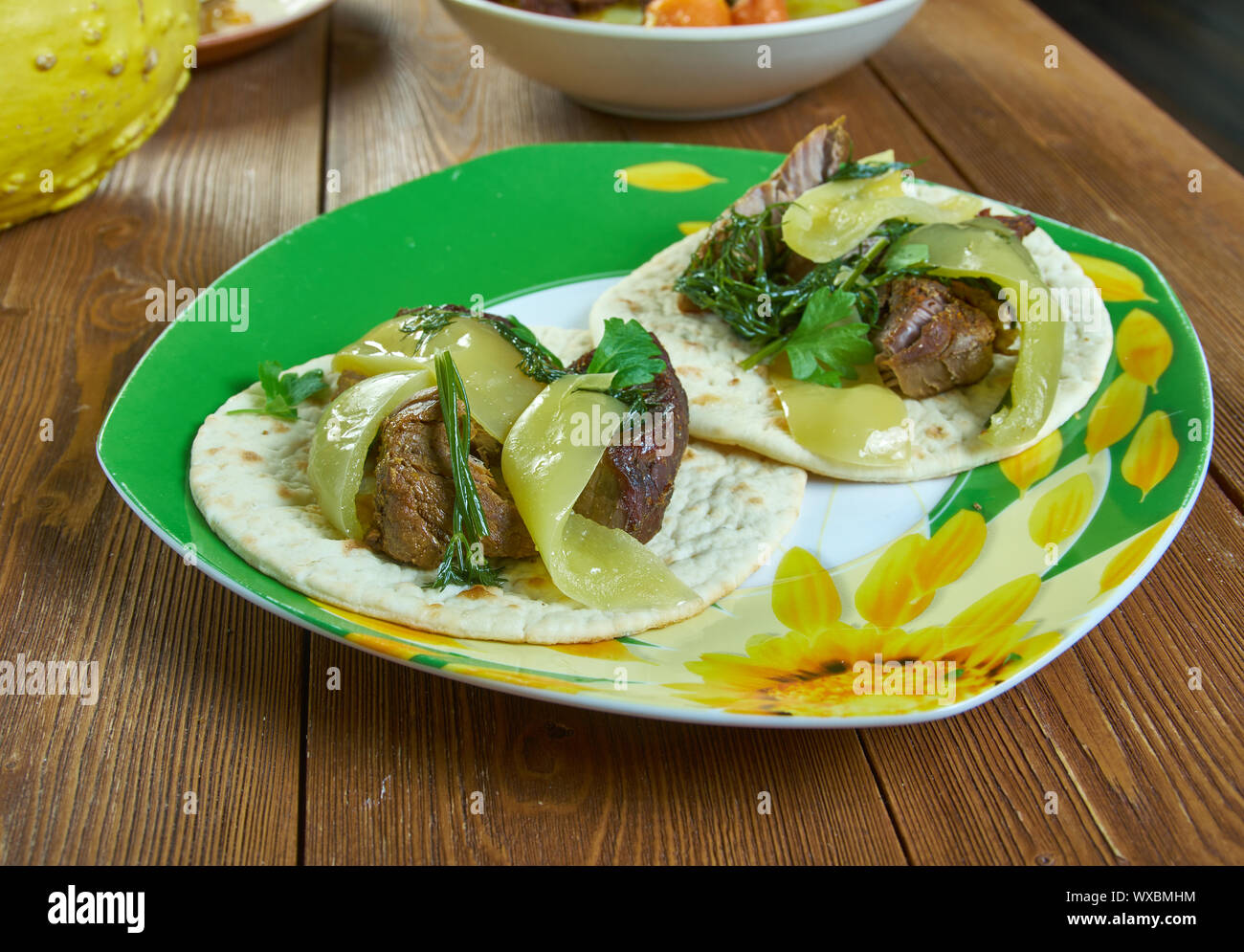 Ribeye Steak Tacos Stock Photo Alamy