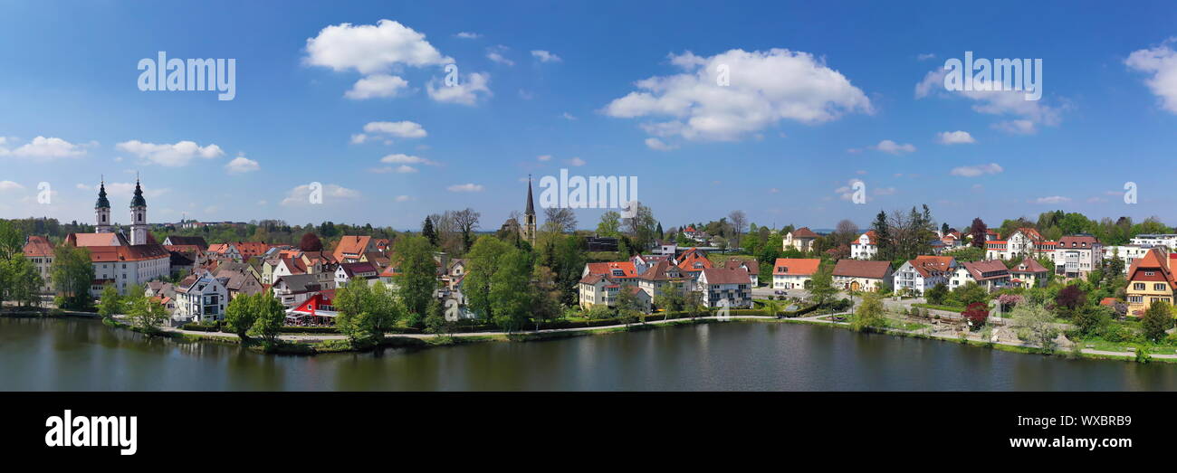 Bad Waldsee from above Stock Photo