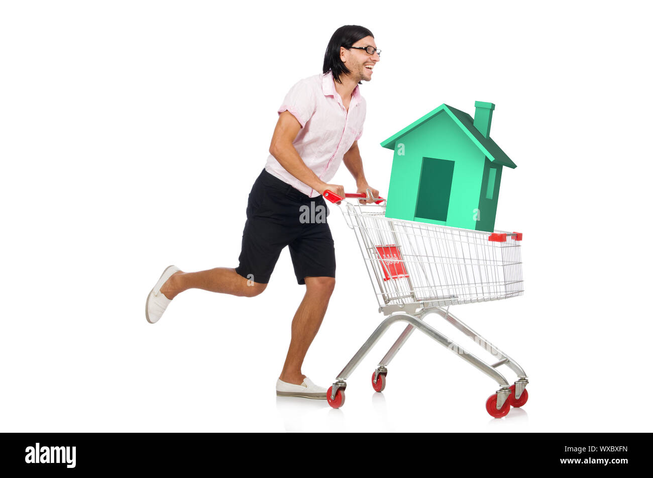 Man in real estate buying concept Stock Photo