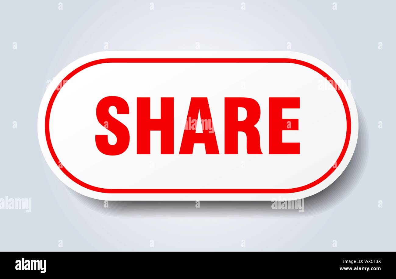 share sign. share rounded red sticker. share Stock Vector Image & Art ...