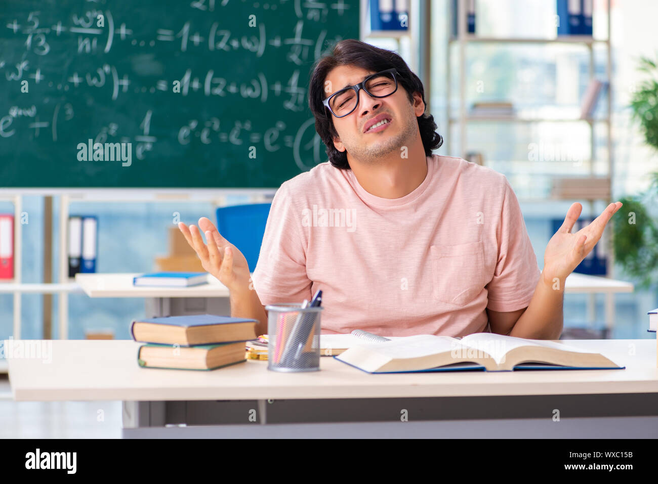 Sad Math Student Sad student math hi-res stock photography and images - Alamy
