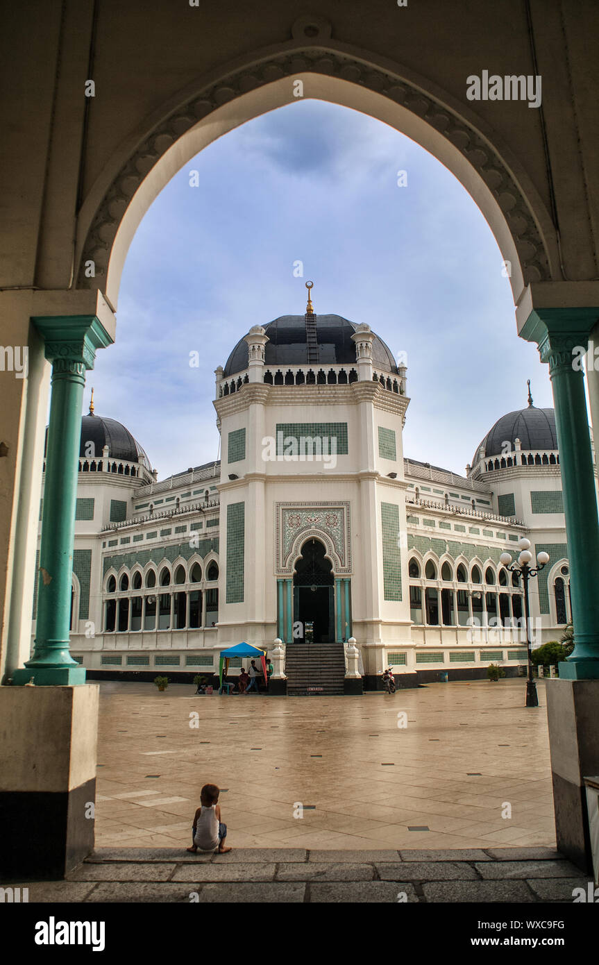 Masjid Raya Medan Stock Photo