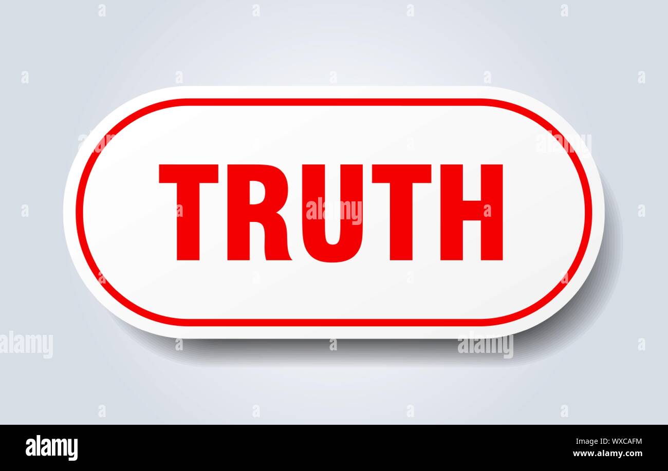 truth sign. truth rounded red sticker. truth Stock Vector Image & Art ...