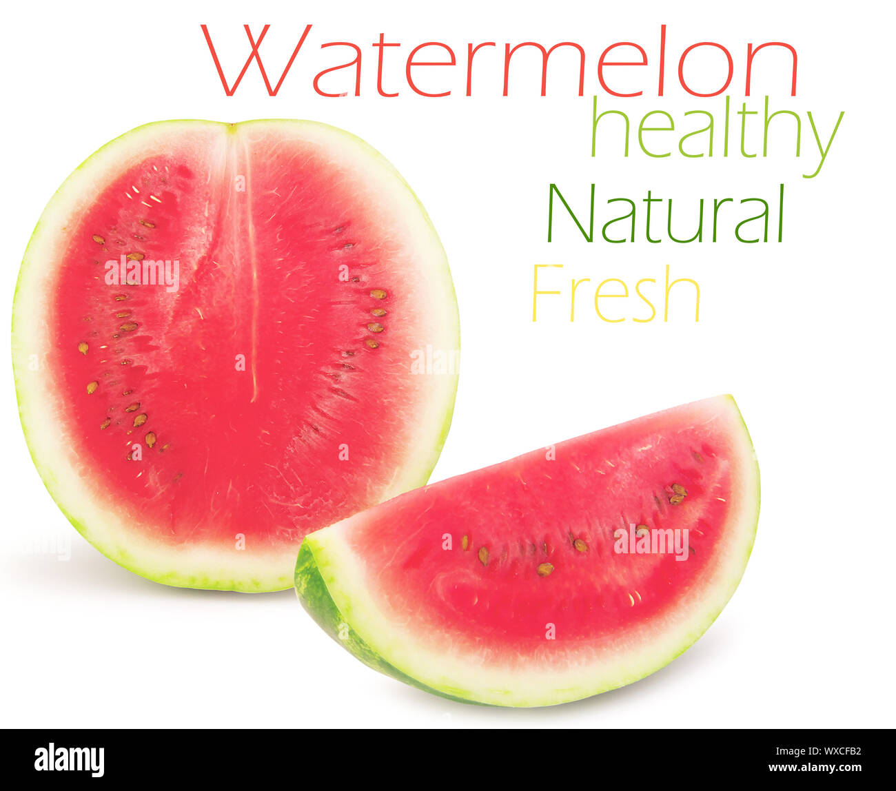 Watermelon isolated on white background Stock Photo - Alamy