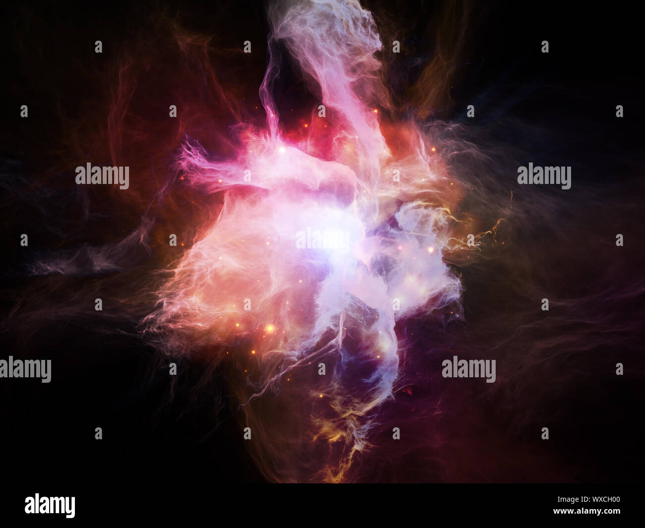 Nebuous Design Reference: Space Dance Series Design Composed Of Nebulous Textures Lights And