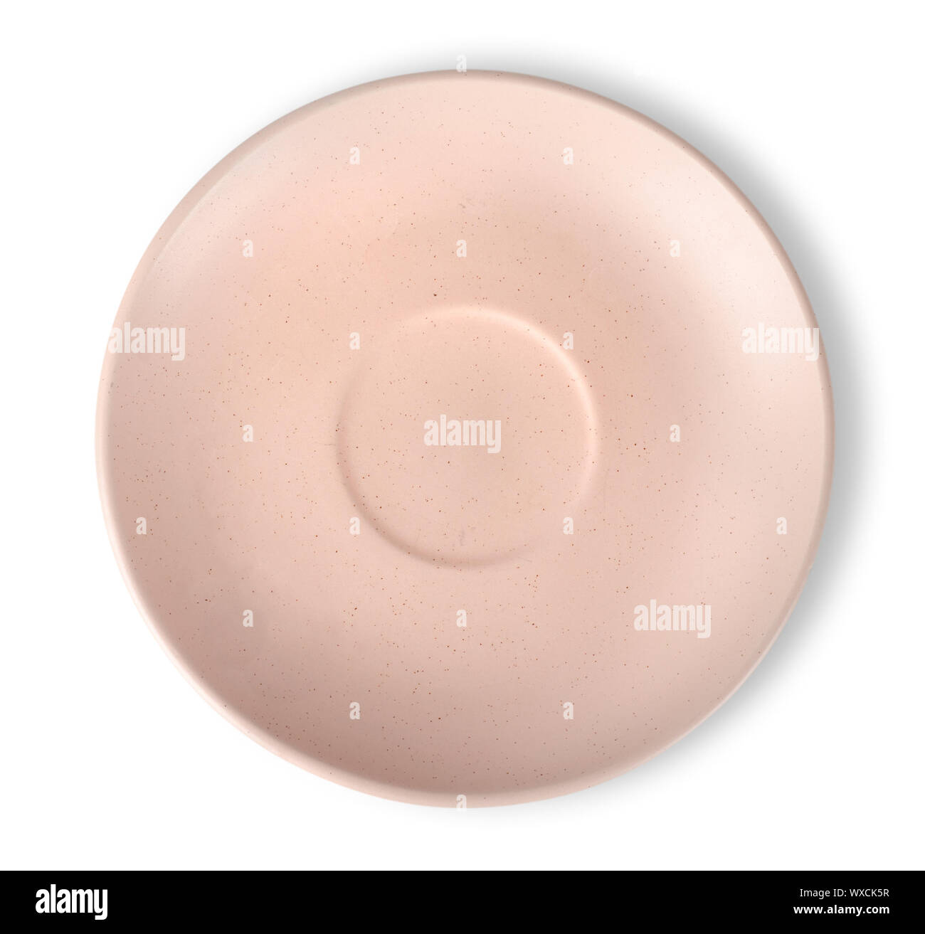 Empty plate isolated on white background Clipping Path Stock Photo - Alamy