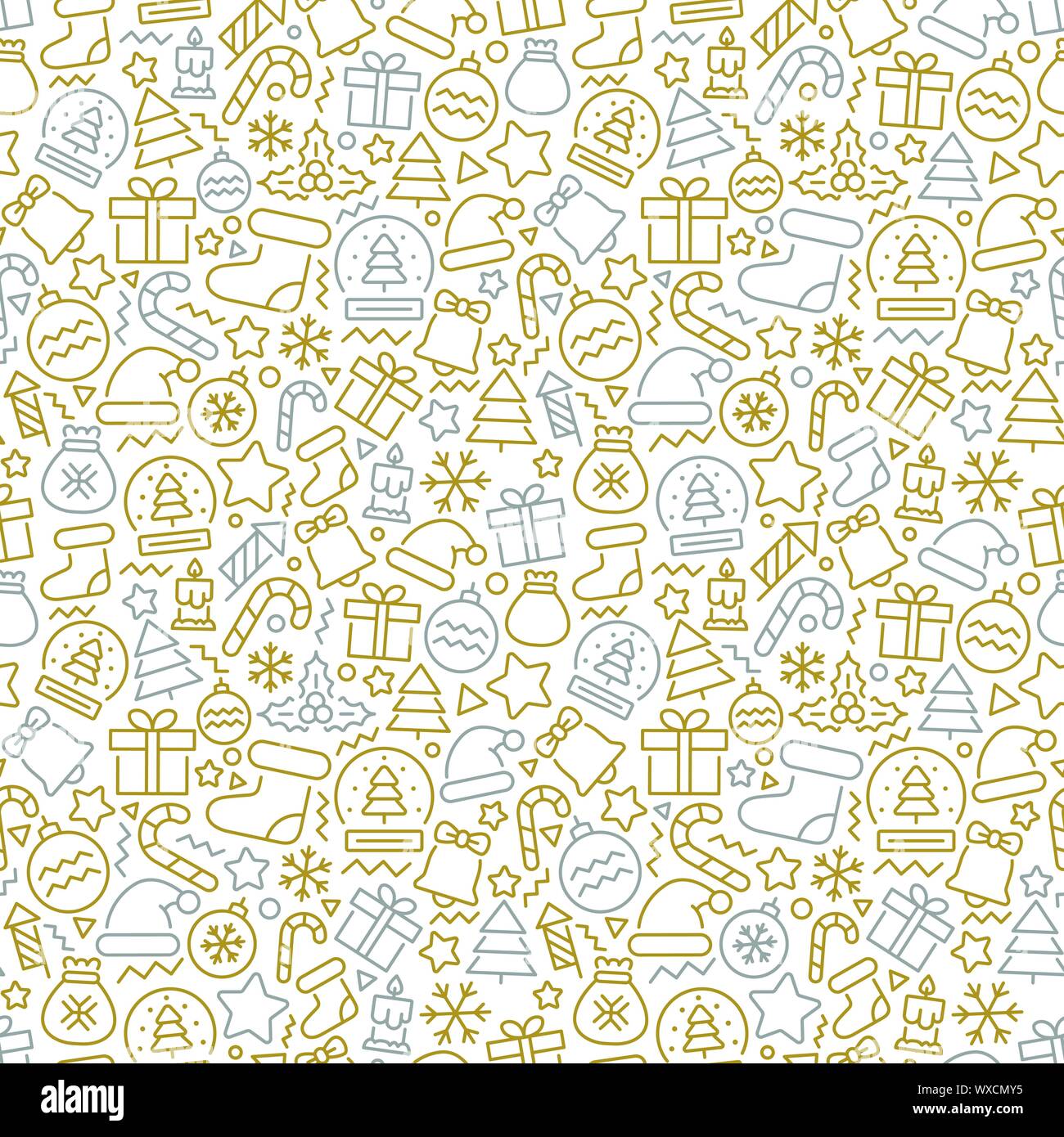 Christmas vector seamless pattern. Vector eps 8 format Stock Vector