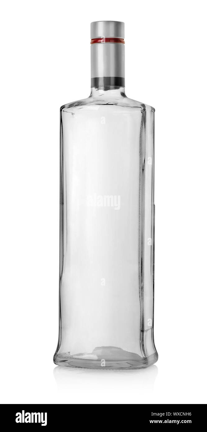 Bottle of vodka isolated on a white background Stock Photo - Alamy