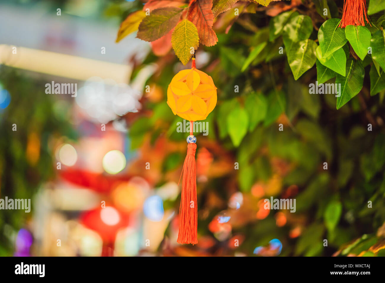 Chinese red lanterns for the Chinese New Year Stock Photo - Alamy