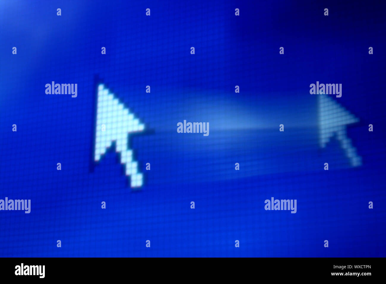 cursor arrow in move abstract background Stock Photo - Alamy