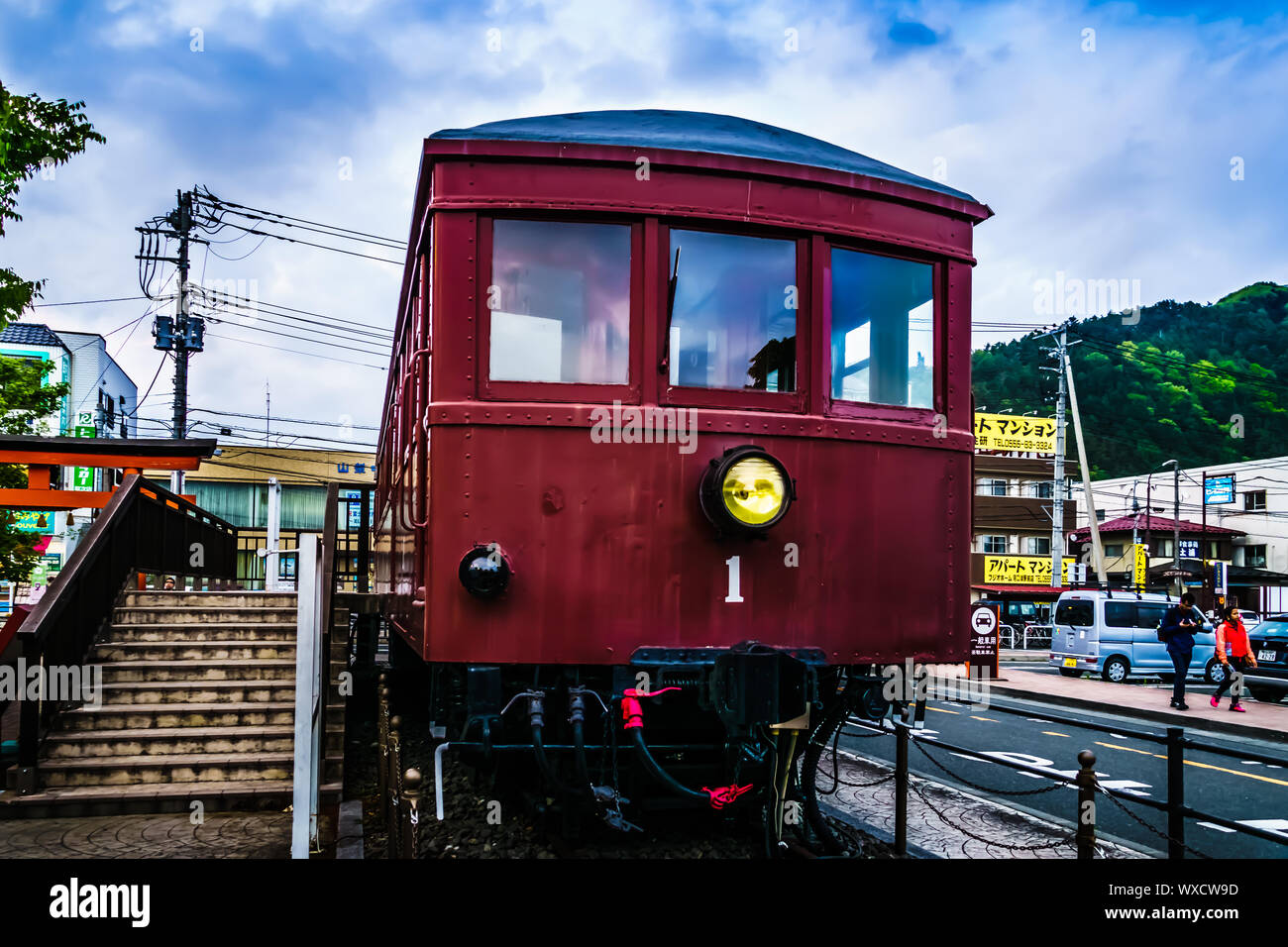 Tokyo, Japan May 13, 2019 Kawaguchiko Station is a railway station on the Fujikyuko Line in