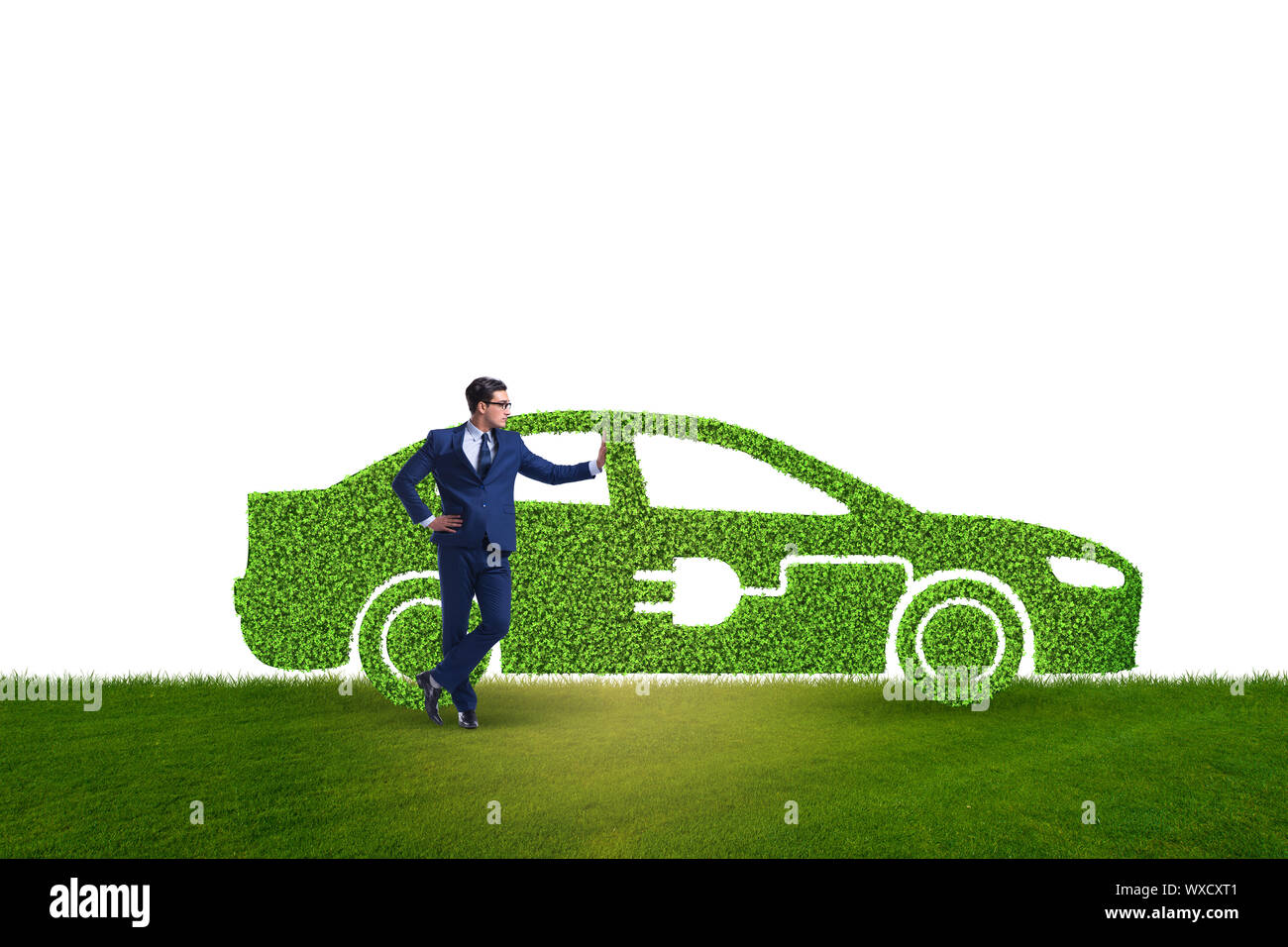 Green environmentally friendly vehicle concept Stock Photo - Alamy