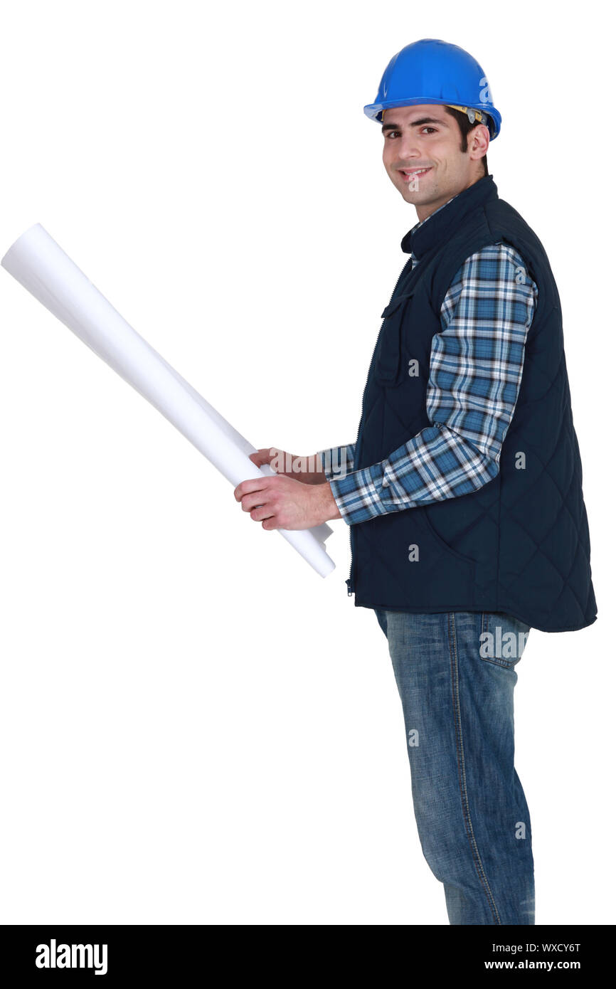 young architect in profile Stock Photo - Alamy