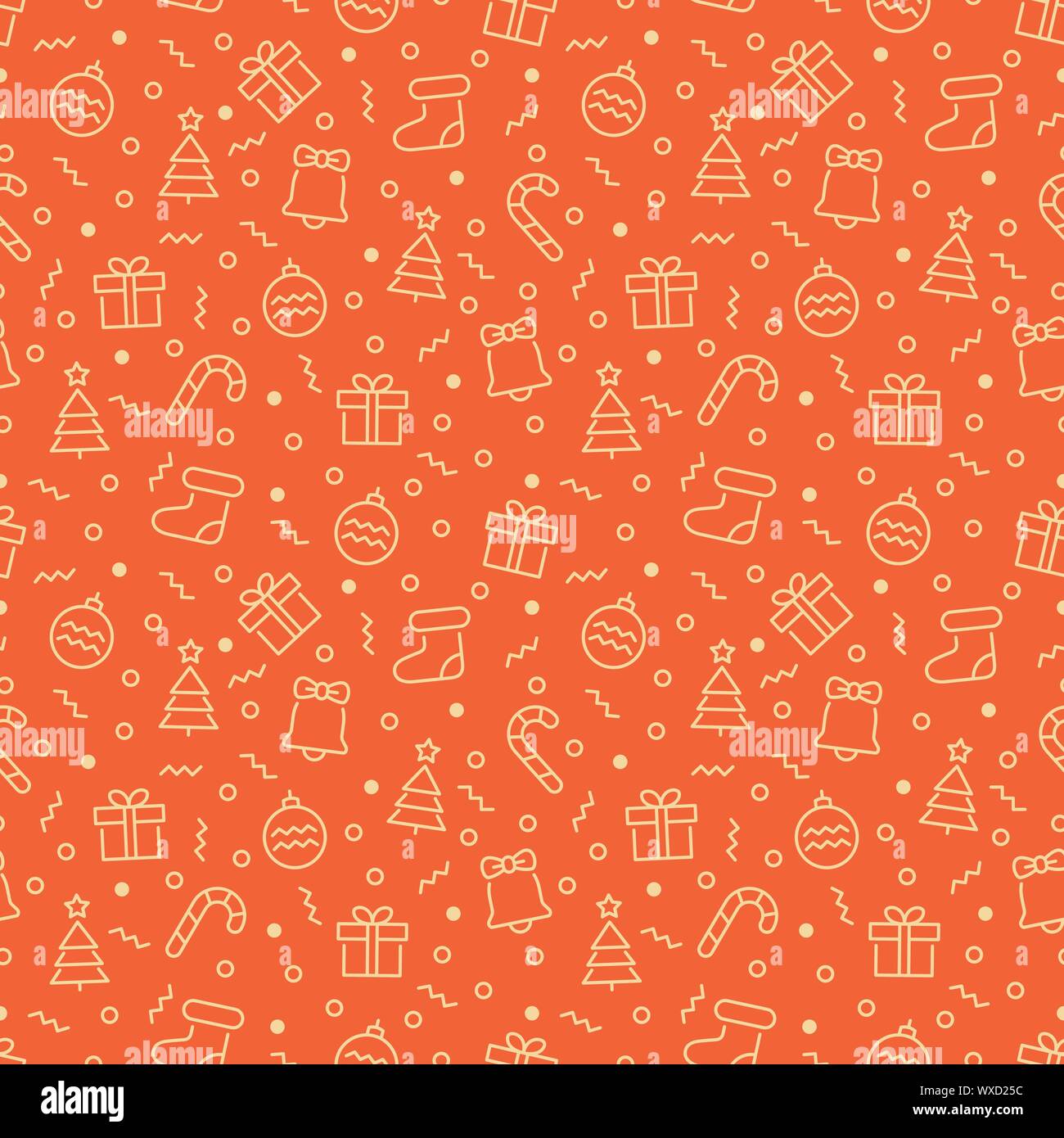 Christmas vector seamless pattern. Vector eps 8 format Stock Vector