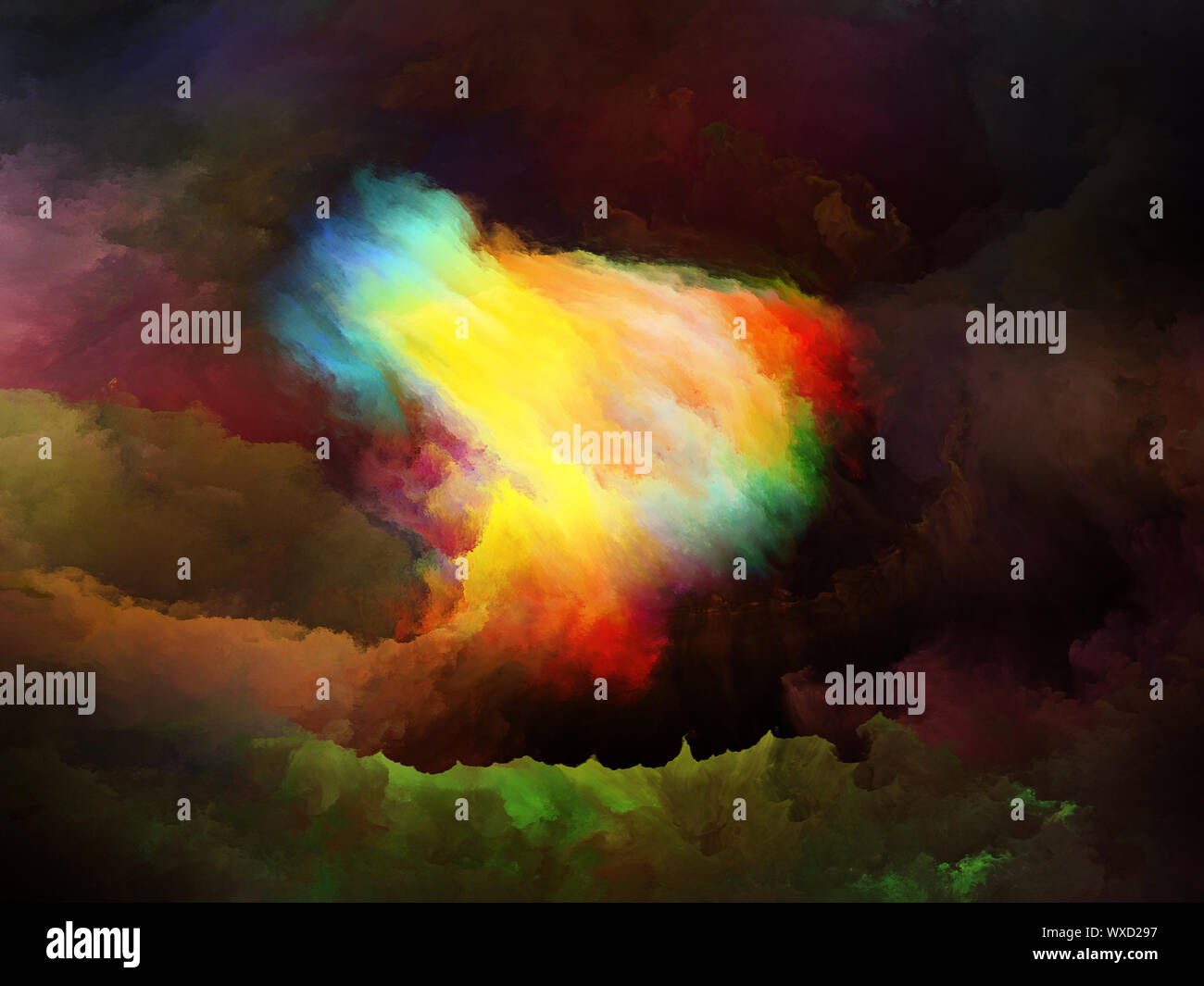 Color Vision series. Artistic background made of colorful forms for use ...