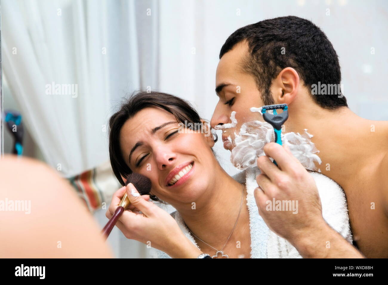 Woman shower lather hi-res stock photography and images - Alamy