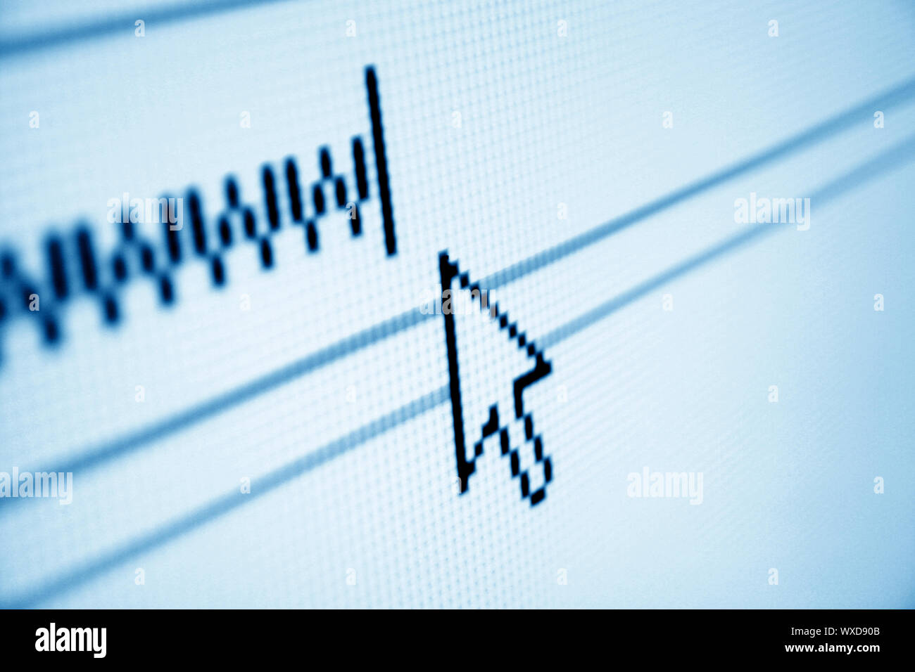 go to www macro network background Stock Photo
