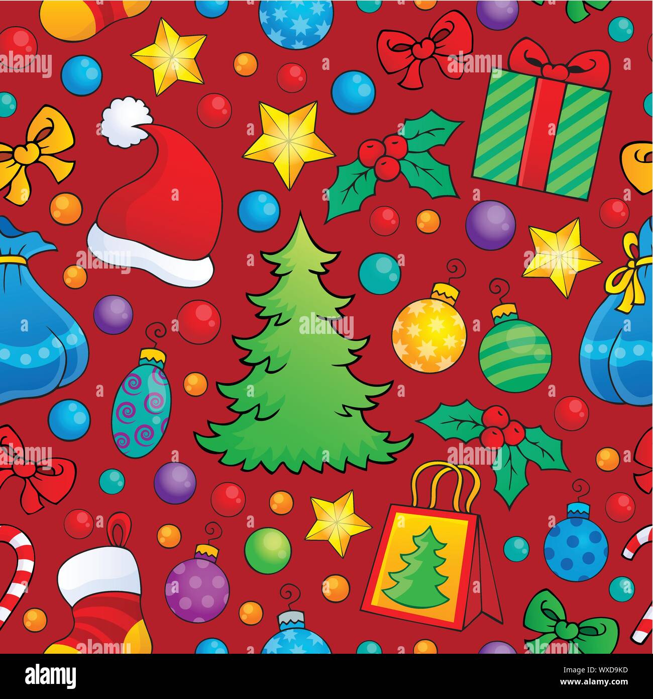 Christmas seamless background 1 Stock Vector Image & Art - Alamy