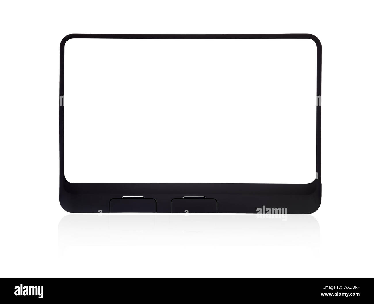 touchpad with empty screen on white background Stock Photo Alamy
