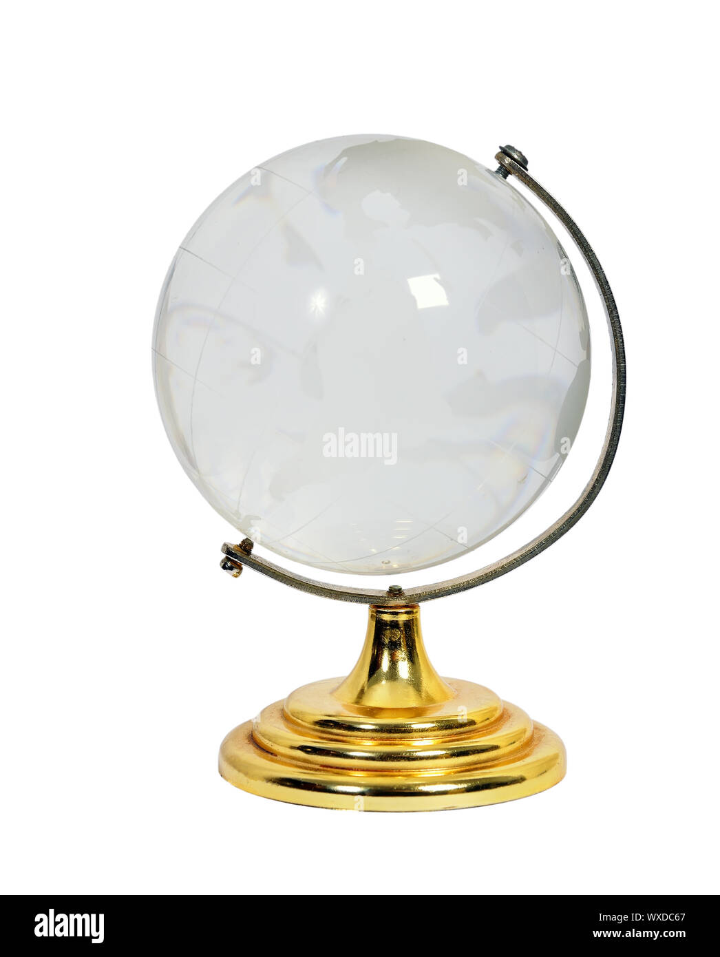 glass globe on a white background Stock Photo - Alamy