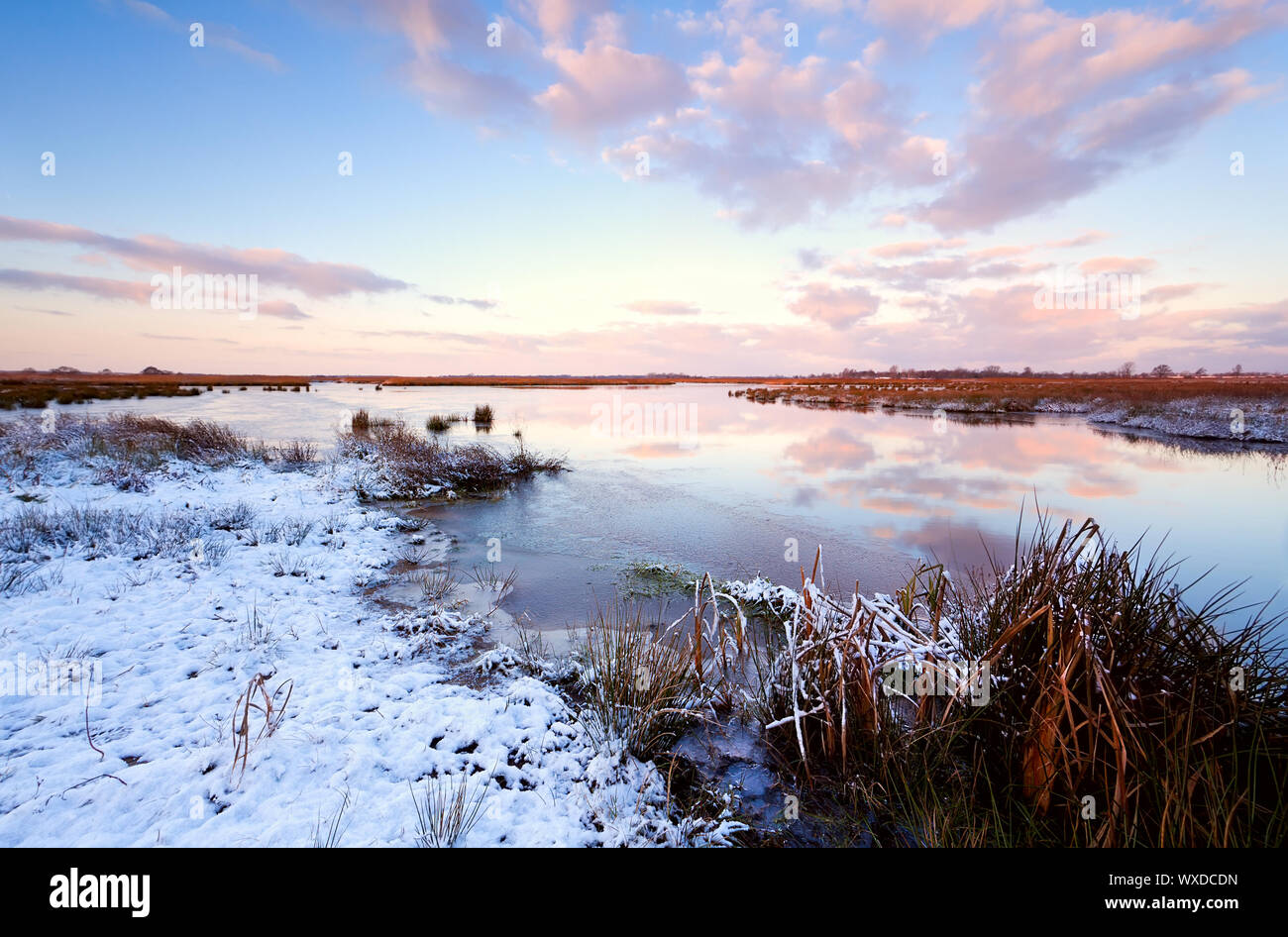 River in early winter during hi-res stock photography and images - Alamy