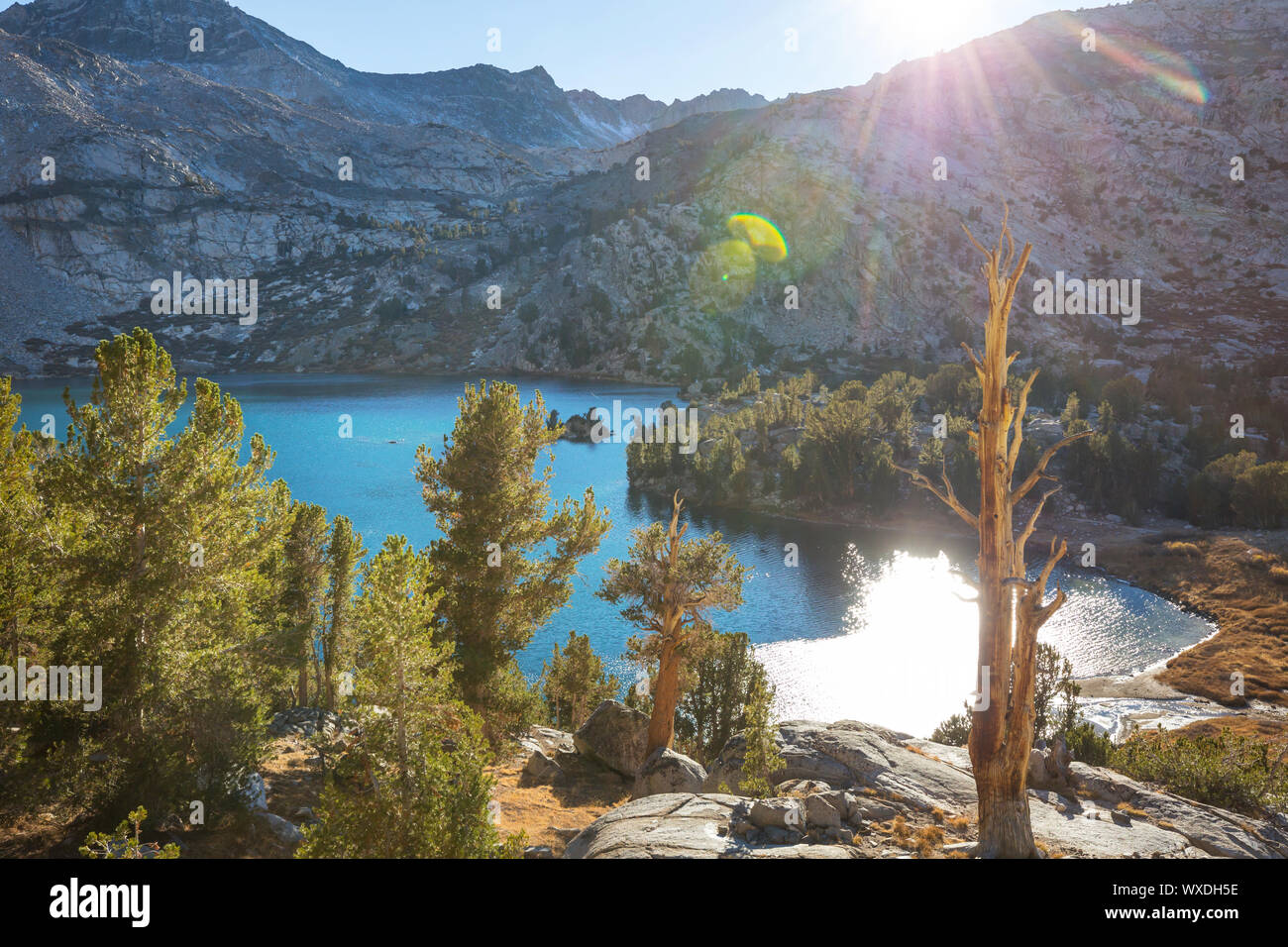 Lake in Sierra Nevada Stock Photo - Alamy