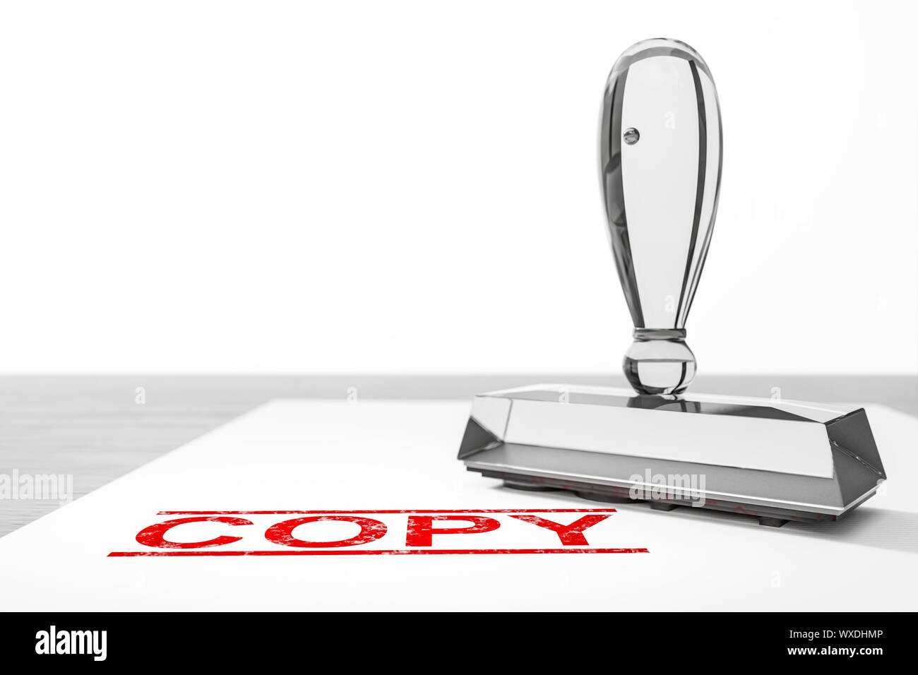 red copy stamp on white paper background Stock Photo - Alamy