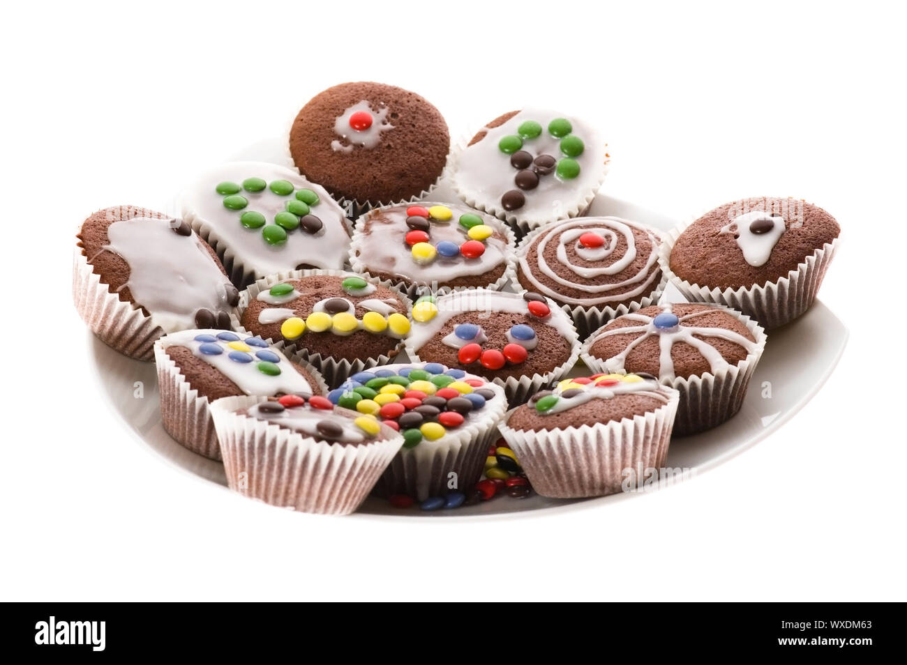 first chocolate muffins Stock Photo
