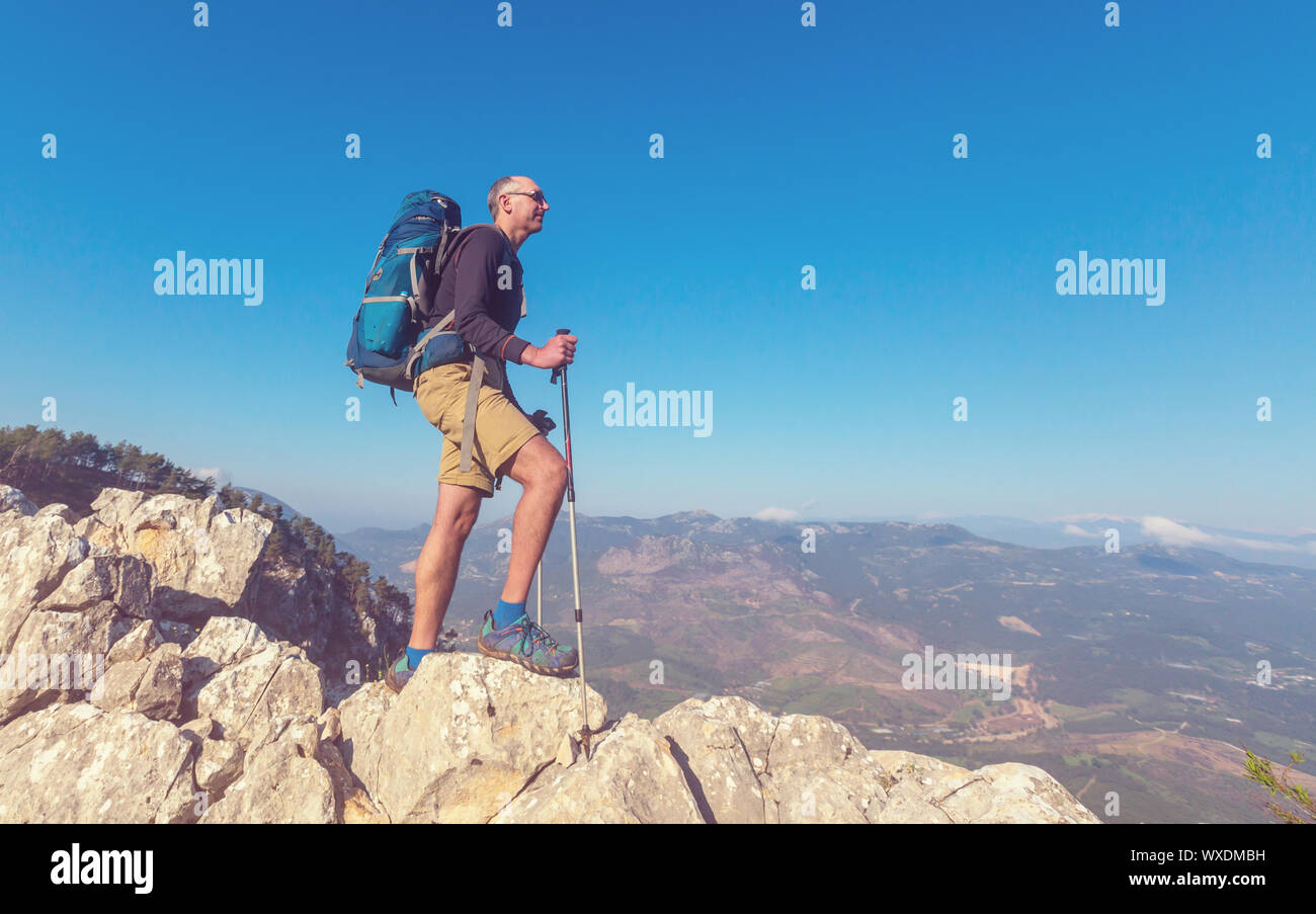 Summer hike Stock Photo