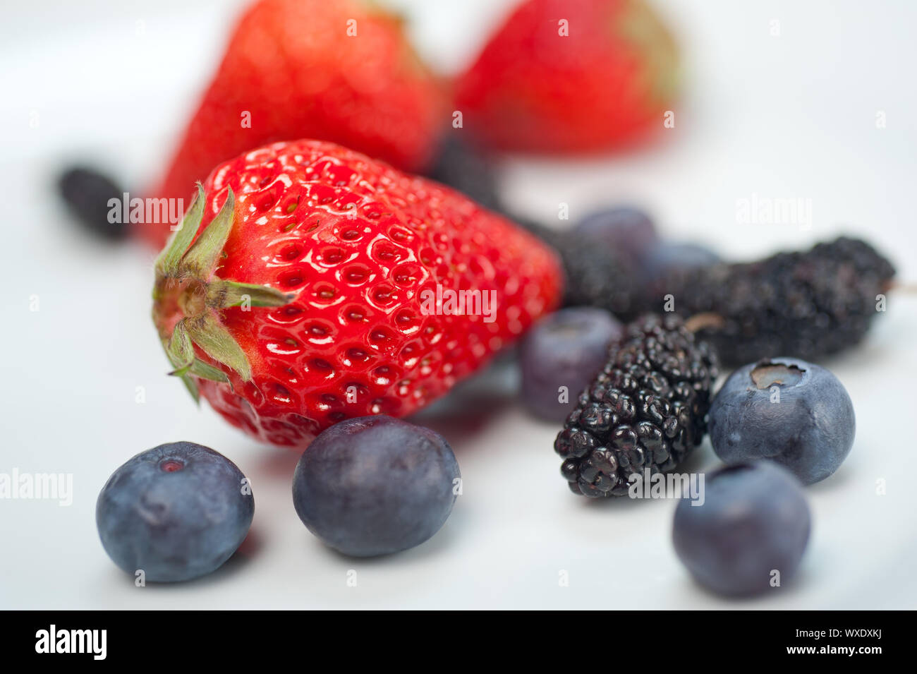 Strawberry and mulberry hires stock photography and images Alamy