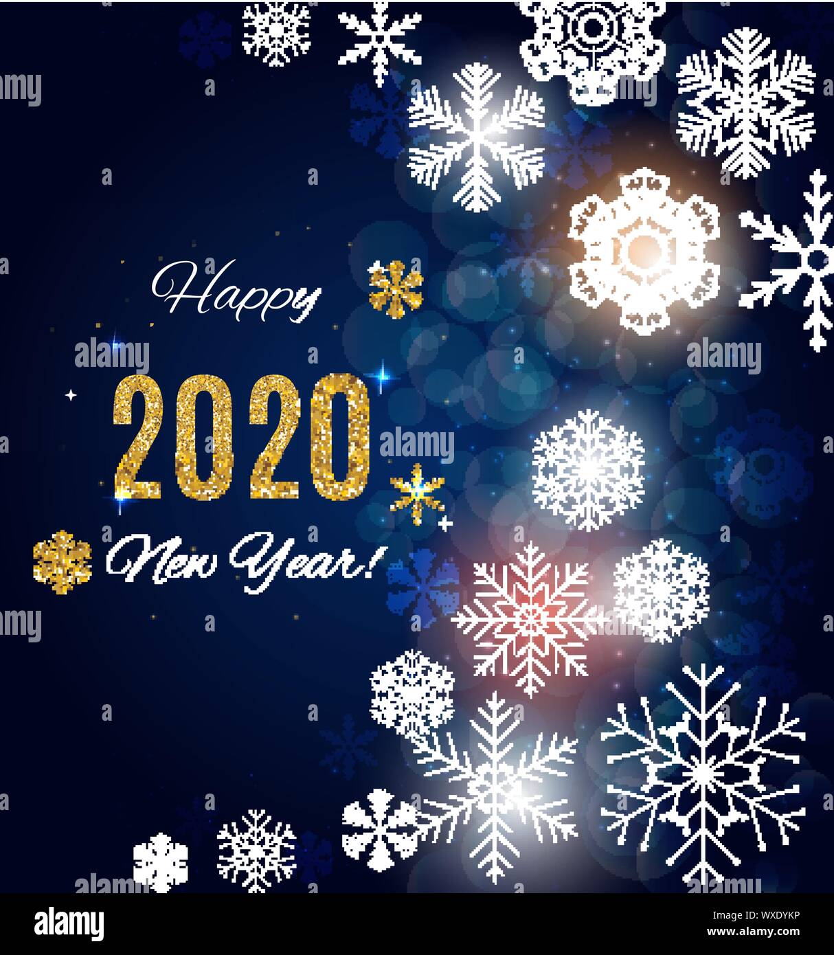 2020 New Year and Merry Christmas Background. Vector Illustration Stock ...