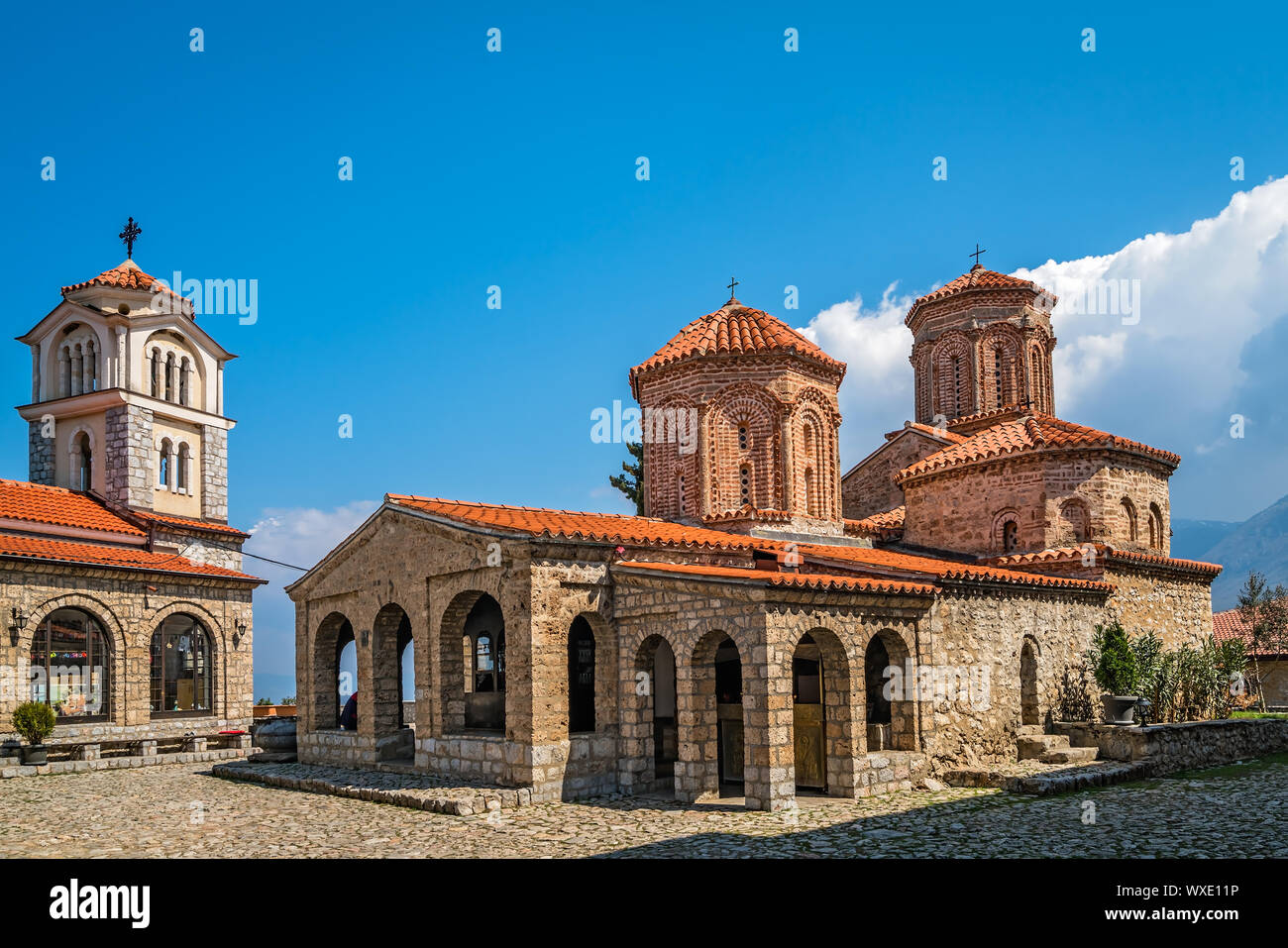 Holy historic church Sveti Naum Stock Photo - Alamy