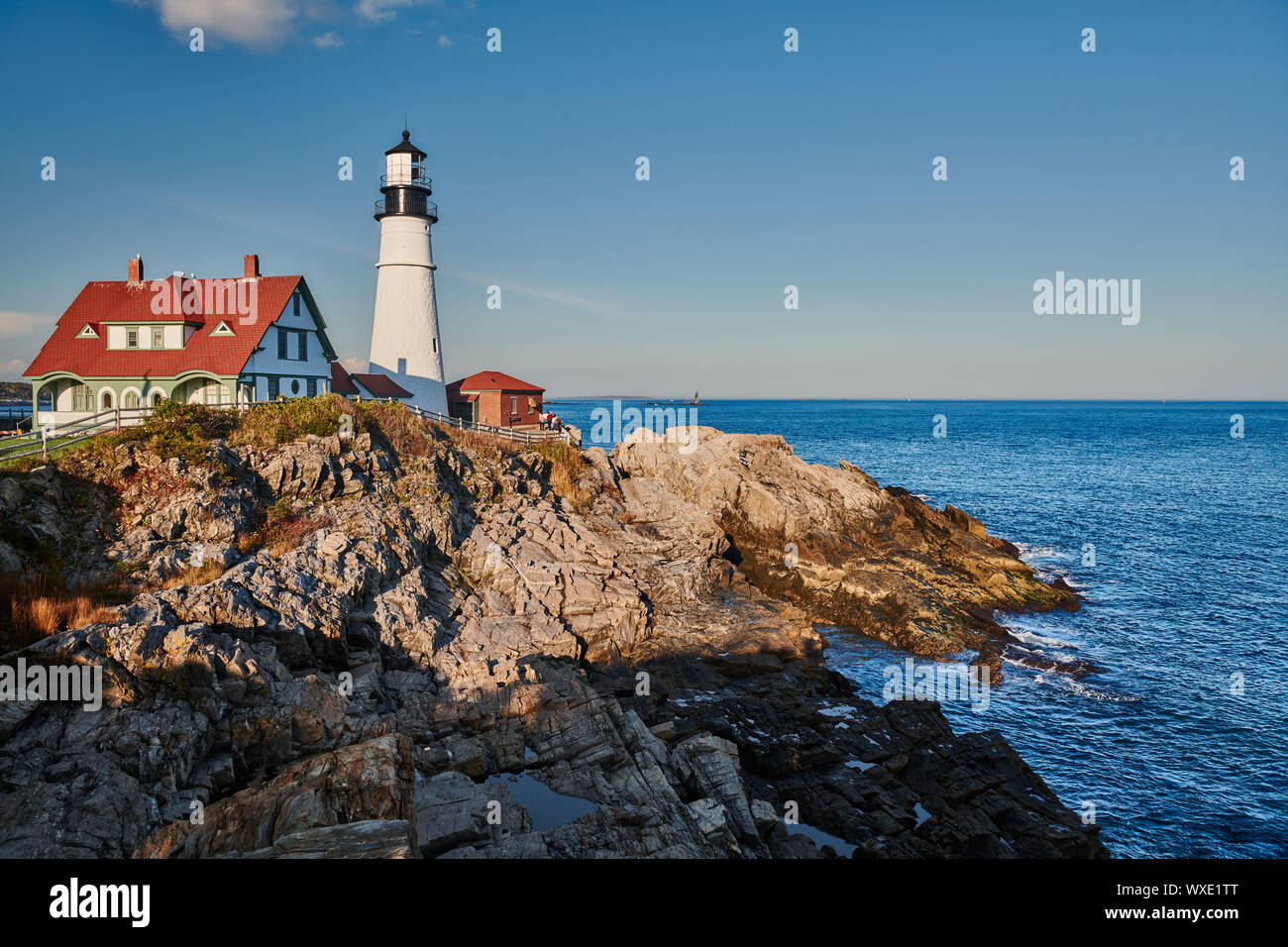 Portland Head Lighthouse, Maine, USA. Stock Photo