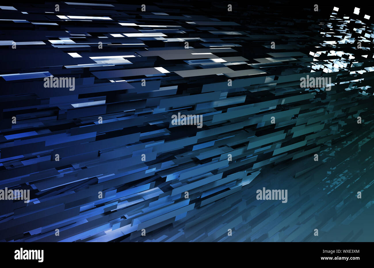 File Transfer Moving Data Over the Internet Stock Photo