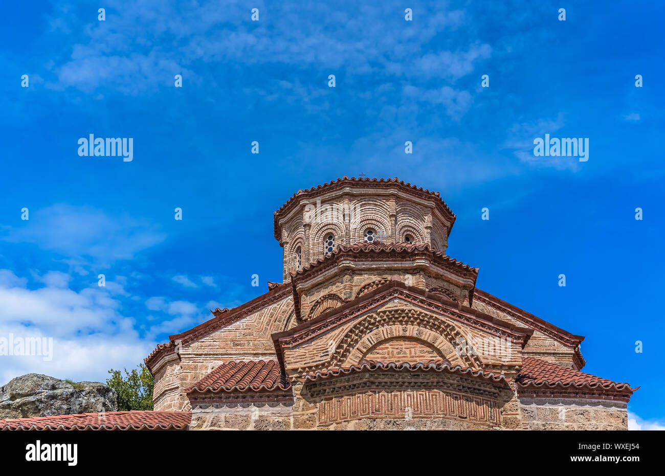Dome of orthodox church in Varlaam Monastery Stock Photo