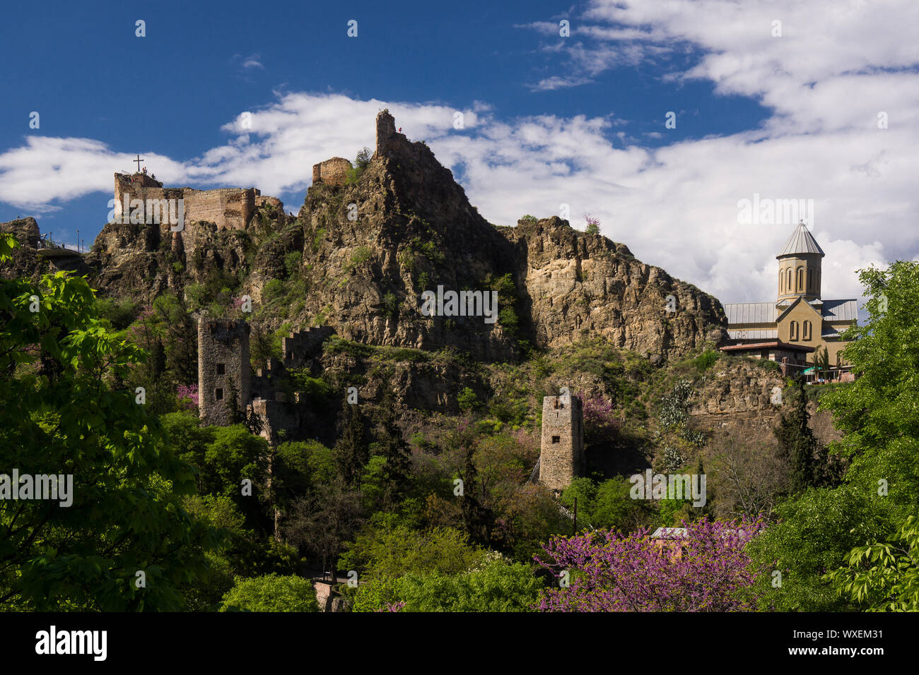 nariqala fortress and botanical garden in tbilisi Stock Photo