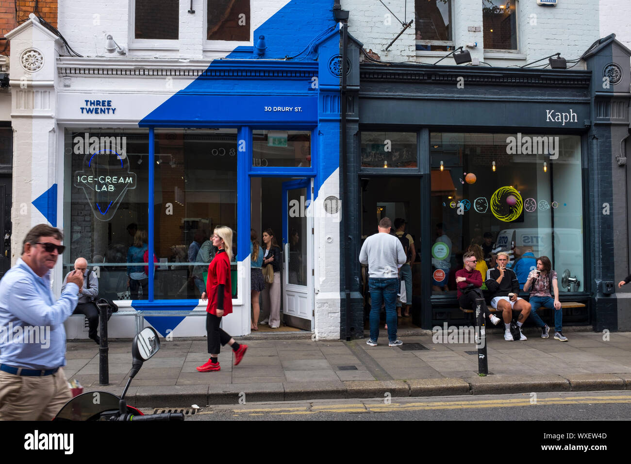 Three Twenty Ice Cream Lab and Kaph cafe, Drury Street, Dublin 2, Ireland Stock Photo Alamy