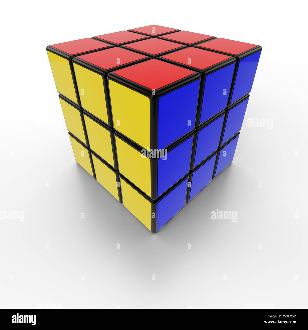 dice cube puzzle solution symbol Stock Photo - Alamy