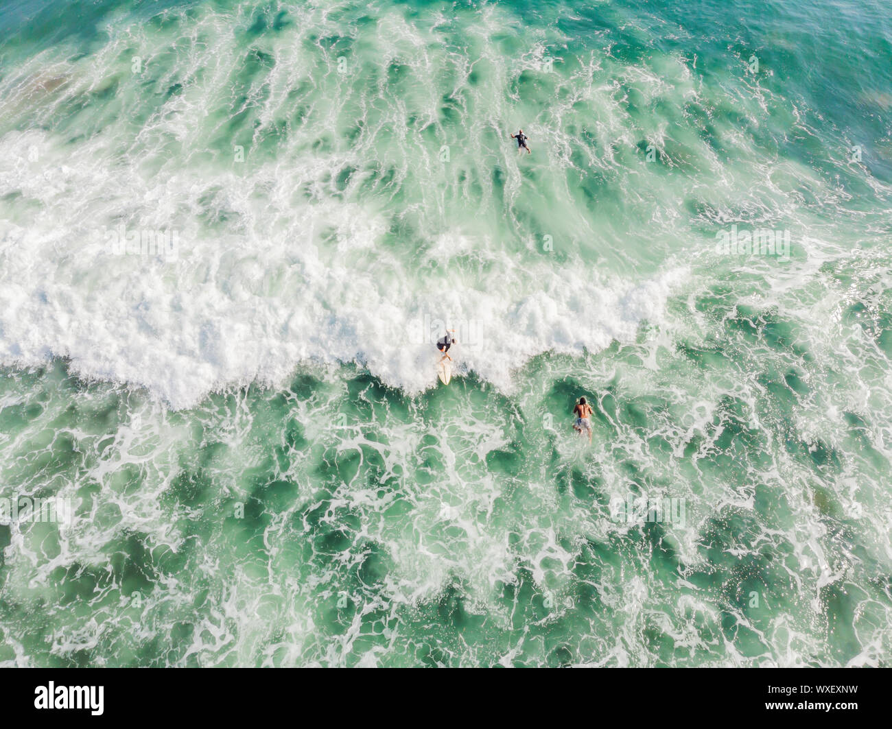 Aerial view of sup surfers hi-res stock photography and images - Alamy