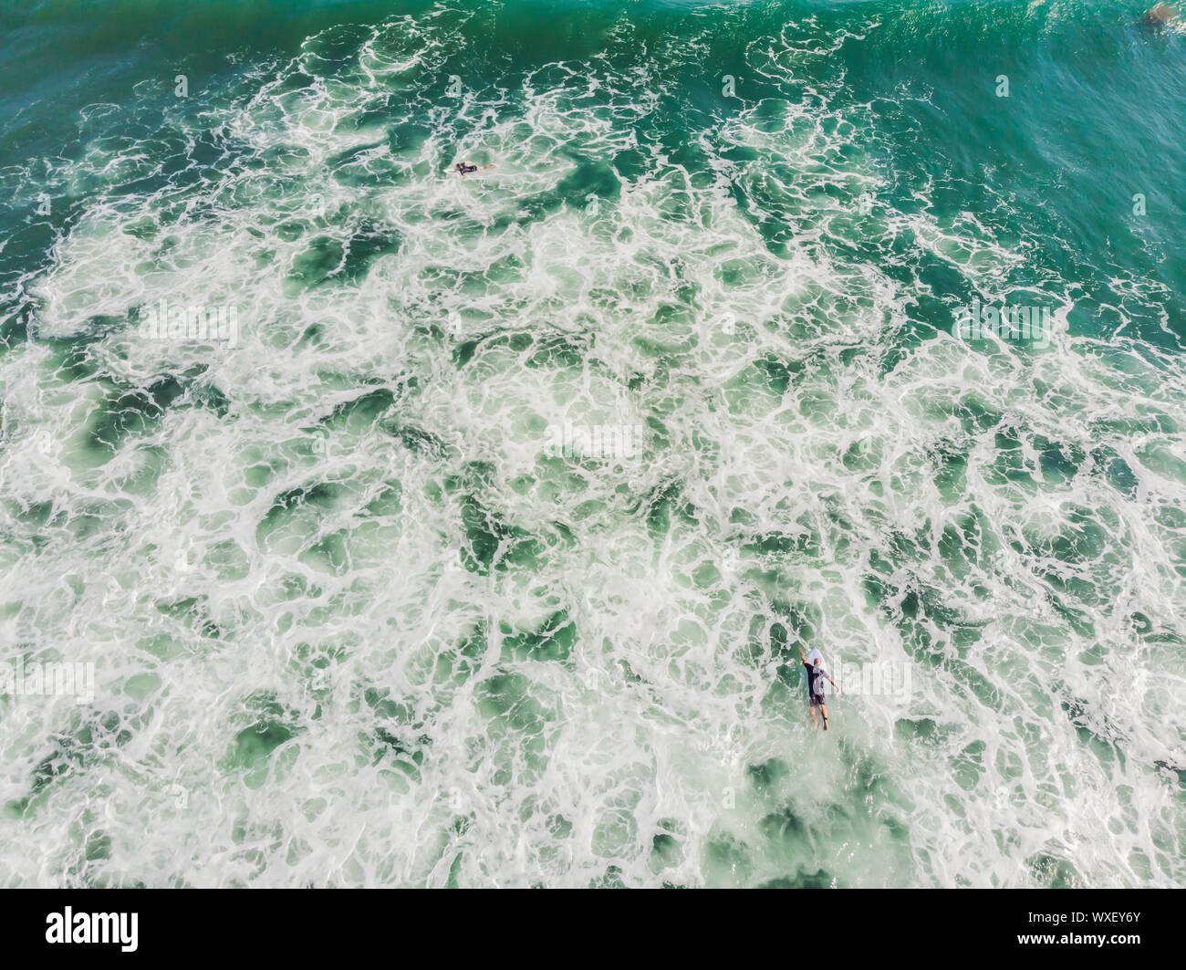 Aerial view of sup surfers hi-res stock photography and images - Alamy