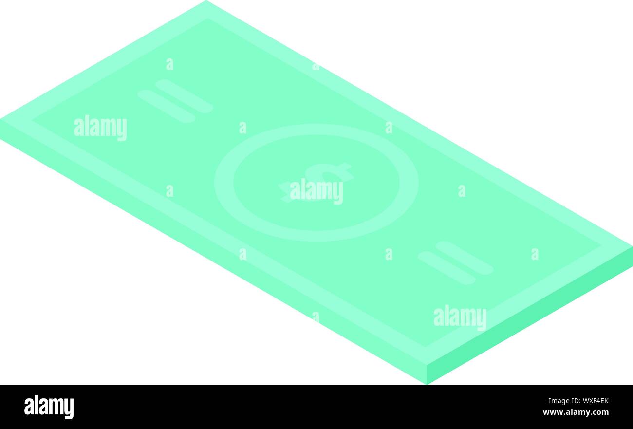 Dollar paper banknote icon, isometric style Stock Vector Image & Art ...