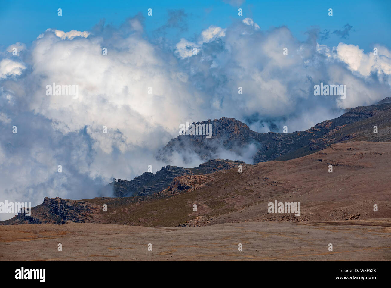 landscape of Bale Mountain Stock Photo