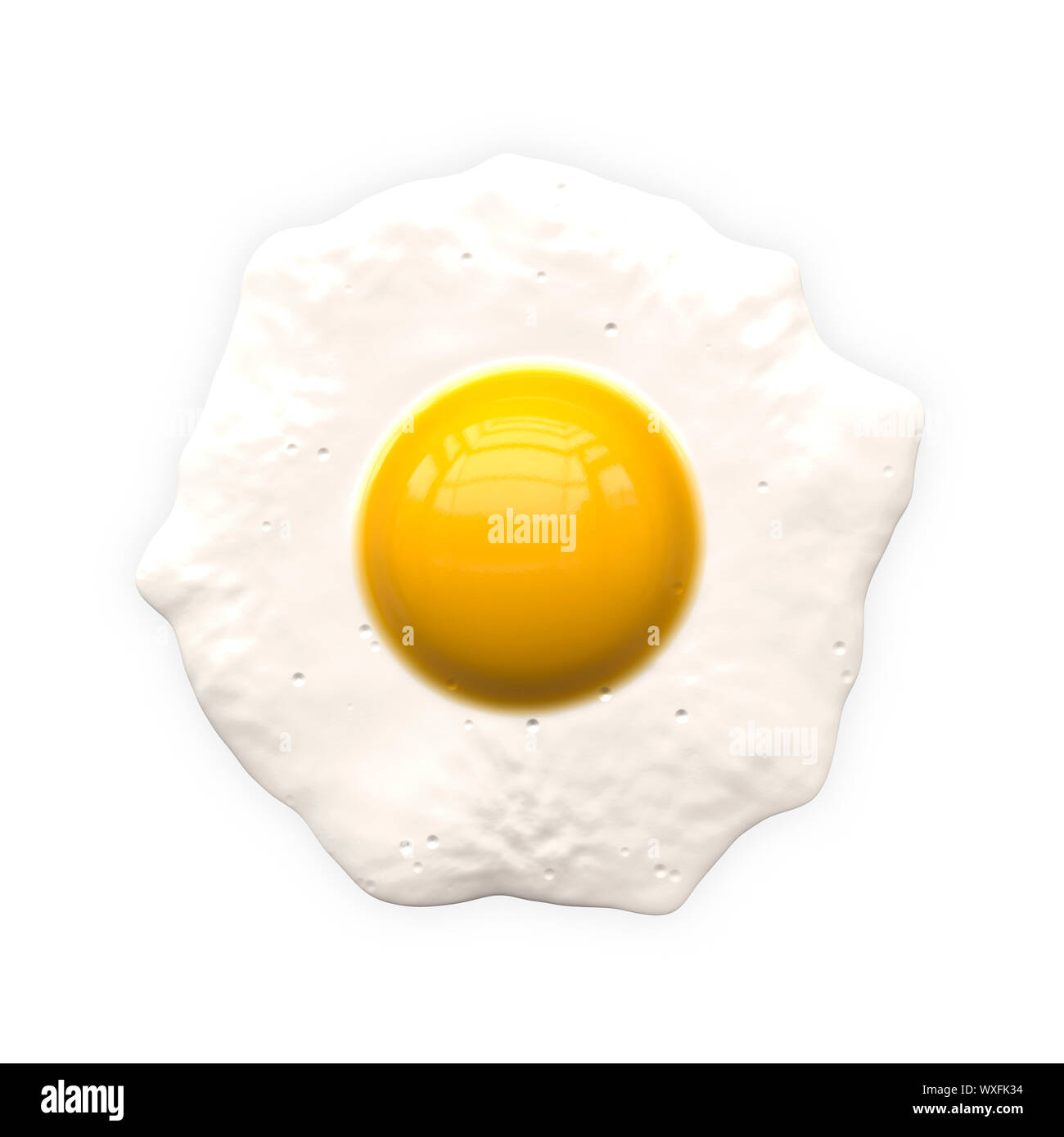 An illustration of a nice fried egg Stock Photo