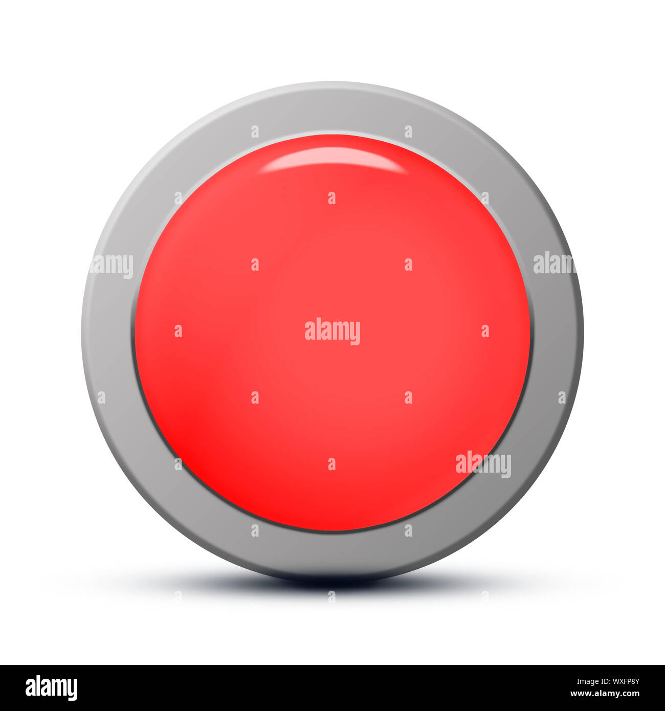 Clear red button Cut Out Stock Images Pictures Alamy