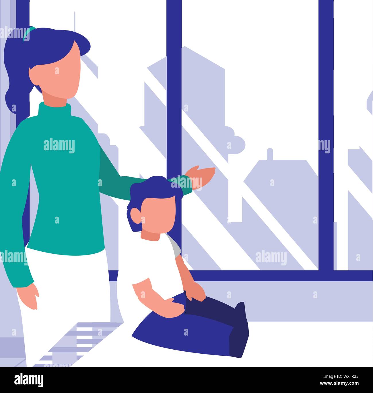 Parents with kids, Family relationship avatar generation and lifestyle ...