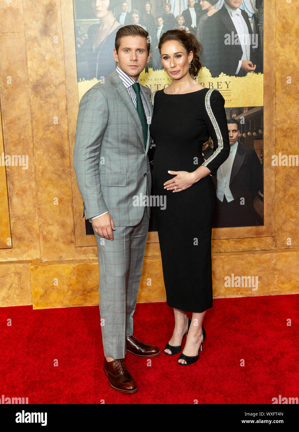 New York, NY - September 16, 2019: Allen Leech and Jessica Blair Herman