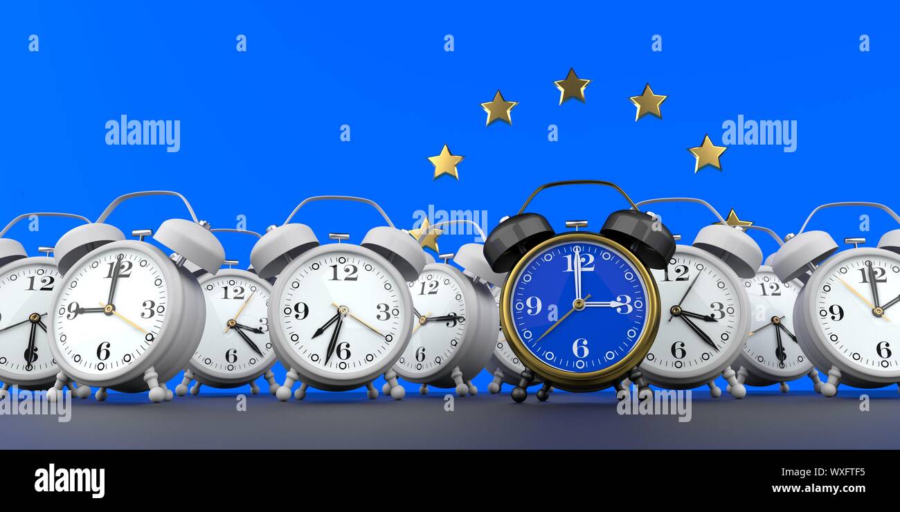 European Union End Of Time Change Stock Photo Alamy