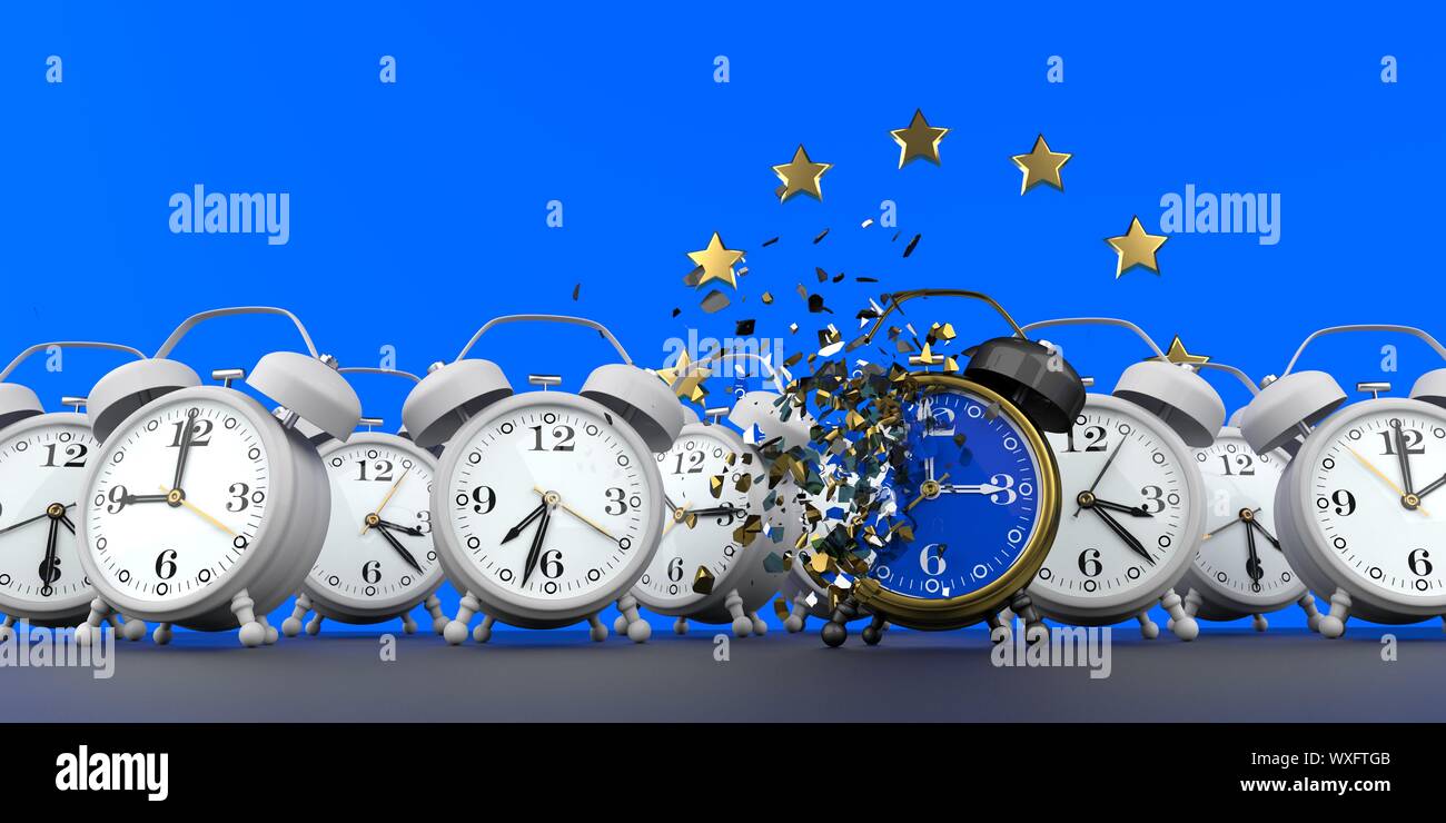 European Union End Of Time Change Stock Photo Alamy